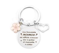 QWZify Cadeau Nounou Original Porte Clef Nounou Idee Cadeau Nounou Fin De Contrat Cadeau Pour Nounou Cadeau Nounou Noel Cadeau Merci Nounou Cadeau Noel Nounou Cadeaux Nounou Femme