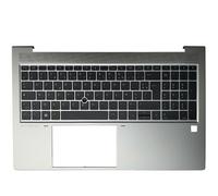 QWZOZST Clavier américain/Britannique/français/Espagnol/Italien avec Repose-Poignets supérieur pour HP EliteBook 850 855 G7 G8 M35817-001(FR No Backlit)
