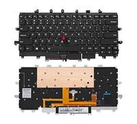 QWZOZST Clavier rétroéclairé pour Lenovo ThinkPad X1 Carbon 4e génération (Anglais, États-Unis, 00PA698)