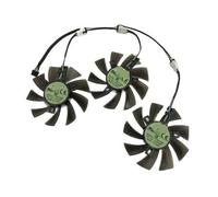 QWZOZST Lot de 3 Ventilateurs Refroidissement pour Carte Graphique Powercolor T129215BU, pour RX 5700 XT, Red Devil 8 Go, Cartes vidéo(T129215BU)
