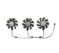 QWZOZST Lot de 3 Ventilateurs Refroidissement pour Carte Graphique VGA GA81S2U et GA81B2U, pour Powercolor RX570 4 Go, Red Devil RX 480 8