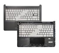 QWZOZST pour HP pour Pavilion 14-CF 14S-CF 14-DF 14S-DF 14-DK 14S-CR 240 G8 245 246 Clavier d'ordinateur Portable US/Espagnol/Latin Repose-Poignets supérieur(Matte Gray C)