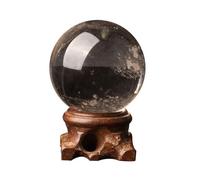 QWZTAEOZA Boule de cristal blanche polie 7 étoiles Feng Shui ornements maison artisanat 3,1 ~ 3,5 cm