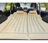 QWZWFC88 Matelas Voiture pour Opel Grandland 2017 2018 2019 2020 2021 2022 2023 2024, Plus Épais Portable Matelas pour Voyages et CampingTapis de Couchage avec Surface Flockée,Beige