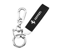 QWZWFC88 Porte Clef Voiture pour Ferrari, Porte-clés de Voiture pour Homme et Femme Voiture Accessoires,Black