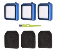 QX7 Kit d'accessoires de filtre pour aspirateur AEG QX6 QX7 QX8-2 Filtre de rechange pour aspirateur AEG ASKW1 avec 3 filtres pré-moteur 3 filtres hygiéniques lavables 1 brosse de nettoyage
