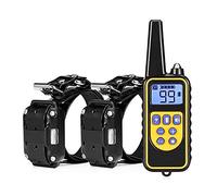 QXbecky 1 Ensemble Collier de Chien à Choc électrique Automatique dresseur de Chien Dispositif d'arrêt d'aboiement Collier de Chien Automatique pour s'entraîner à aboyer la Formation de Chien 04