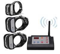 QXbecky Clôture pour Chien sans Fil 2 en 1 avec Collier de Dressage Système de clôture électrique pour Animaux de Compagnie Rechargeable Convient pour l'intérieur et l'extérieur Convientpour3chiens