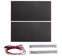 Qxckyag Panneau LED Dimensions Plaque 320x160 mm 128x64 HUB75 Intérieur | Dimensions plaque 320x160 mm, module LED compact avec interface HUB75 et résolution 128x64.