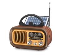 Qxckyag Radio Portable Rétro Antenne DSP et Réception Améliorée Optimisée | Antenne de 13,7 pouces et puce DSP améliorent la réception des signaux et la clarté du son.