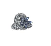 QXDZSW Broche Chapeau Strass Femmes Unisexe Émail Magic Hat Pin Usage Quotidien Épinglettes Banquet Fête Sac à Dos Bijoux Accessoire, Métal