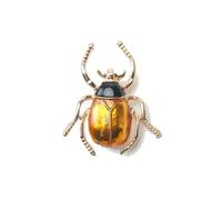 QXDZSW Jolie broche insecte créative sept étoiles coccinelle scarabée broche chemise manteau manteau broche dessin animé, Métal