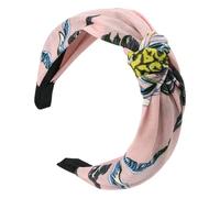 QXDZSW Serre-tête à motif léopard torsadé et noué avec imprimé floral