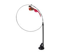 QXDZSW - Sucker époxy amélioré en fil d'acier - Longue tige - Bâton de taquinerie pour chat - Sans ingrédients nocifs