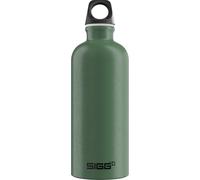 Qxer-- Gourde Aluminium - Traveller Leaf Green - Certifi¿¿E Neutre En Co2 - Convient Aux Boissons Gazeuses - ¿¿Tanche & L¿¿G¿¿Re - Sans Bpa - Pour Sport, Camping, Randonn¿¿E - Vert - 0,6l