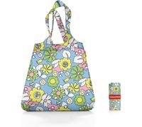 Qxer-Mini Maxi Shopper Plus Mixed Dots Red - Sac À Provisions Pliable Au Design Attrayant - Résistant À L'eau, Couleur:Florist Lagoon