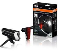 Qxer-Osram Ledsbike Race 50 Set, Jeu D'éclairage De Vélo Rechargeable, Jeu D'éclairage Led Avant Et Arrière, Trois Niveaux De Luminosité, 50 Lux, Cold White