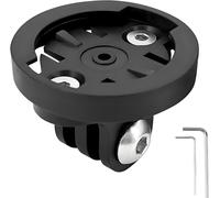 QXER-Support pour ordinateur de vélo Gopro - Adaptateur universel Combo - Compatible avec Garmin Edge, espacement des trous de 22 mm - Support de caméra et support d'éclairage de vélo (raccord intéri