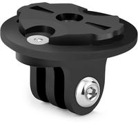 QXER-Support universel pour ordinateur de vélo Garmin - Adaptateur combo pour GoPro - Compatible avec supports Garmin Edge 22-24 mm - Support de caméra et d'éclairage