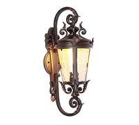 QXGJTLI Applique murale extérieure étanche rétro E27 applique murale traditionnelle victorienne style européen éclairage mural extérieur villa jardin couloir balcon terrasse applique murale externe