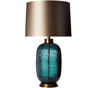 QXGJTLI Lampe de Chevet Traditionnelle Lampe de Table émaillée Lampe de Chevet de Style américain Lampe de Chevet en Tissu pour Salon Chambre à Coucher Lampes côtières de Ferme