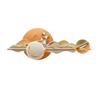 Qxgylz Déco Murale LED 3D, Décoration Murale Lumineuse, Art Mural en Porcelaine Cristal, Grande Déco Murale Lumineuse, pour Décoration Intérieure Moderne(A,L59.1xW21.7IN)
