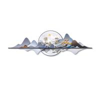 Qxgylz Décoration Murale LED 3D, Art Mural 3D Relief LED, Cristal Relief Montagnard, Sculpture Murale Moderne, Installation Facile pour Salon Maison Bureau(C,150cm/59.1in)