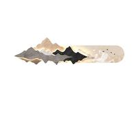 Qxgylz Tableau Lumineux Mural 3D Montagne, Décoration Murale LED en Porcelaine Cristalline, Éclairage LED Ambiant, Facile À Installer, Idéal pour Salon & Chambre(C,120cm/47.2in)