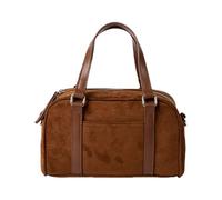 QXHSSM Sac fourre-tout for femme, sac à bandoulière souple en polyester, style décontracté, style vintage, idéal for le bowling, collection automne-hiver(Brown)