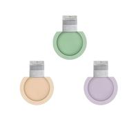 Qxiao Lot de 3 flacons de voyage vides colorés en plastique de 85 g pour shampooing, gel douche, conteneur rechargeable, taille de voyage, accessoires de voyage