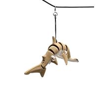 Qxiao Porte-clés requin marteau, articulations mobiles 3D, porte-clés requin marteau, cadeau créatif pour homme et femme, décoration de bureau, pour sac à main, sac à dos, sacs à main, accessoires,