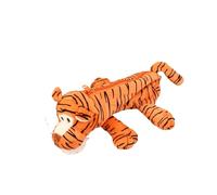 Qxiao Trousse à crayons en peluche 3D en forme d'animal de dessin animé Lion Tigre Crocodile Hippopotame avec fermeture éclair Organisateur de fournitures de bureau créatif Sac à cosmétiques pour la
