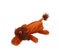 Qxiao Trousse à crayons en forme d'animal de dessin animé lion, tigre, crocodile, hippopotame, trousse à crayons en peluche 3D avec fermeture éclair, organiseur créatif pour la maison, le bureau,