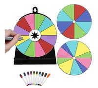 QXLXS 3PCS Roue de La Fortune à Faire Pivoter, Prize Wheel avec Stylo Effaçable, Roue Porte-Bonheur, pour des Jeux et des événements, Fête, Carnaval loterie du Nouvel an Roue De La Fortune