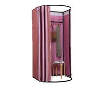 Qxmiguel Cabine essayage Cabine d'essayage Mobile Compatible with Magasin de vêtements vestiaire Portable et Amovible Protection de la Vie privée Le Shopping Salle d'essayage(Roze)