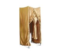 Qxmiguel Cabine essayage Cabine d'essayage Pliable Simple Compatible with Magasin de vêtements de la Vie privée Facile à Assembler Faire du Shopping Salle d'essayage(Gold,1 * 1 * 2m)