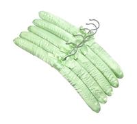 Qxmiguel Cintres Cintre en éponge 5 pièces, Organisateur de Garde-Robe, Conception d'angle d'épaule sans Couture, adapté aux magasins de vêtements, hôtels, Maisons Porte-vêtements(Groen)