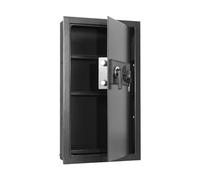 Qxmiguel Coffre Fort Coffre-Fort Mural Ignifuge en Acier avec Clavier numérique et clés d'urgence, dissimulé au Mur et offrant Un Grand Espace de Rangement. Coffre - Fort