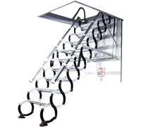 Qxmiguel Escalier Mezzanine Échelle de loft électrique télécommandée télécharmeure Contrôle Alliage en Acier Acteur ESTAIR Échelle