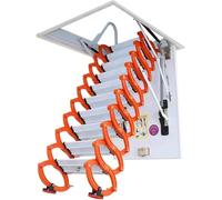 Qxmiguel Escalier Mezzanine Échelle de loft Mur Mural Télescoping Échelle Plafond Pliage Échelle Grenier Attairs Grenier Titanium Magnésium Alliage Échelle