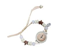 Qxmiguel Montres Montre-Bracelet for Femme Faite à la Main, Bracelet en Nylon tissé à la Mode, Montre-Bracelet Simple, Un Excellent Cadeau de Bijoux for Femme Accessoires(Rainbow Numbers)