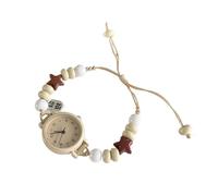 Qxmiguel Montres Montre-Bracelet for Femme Faite à la Main, Bracelet en Nylon tissé à la Mode, Montre-Bracelet Simple, Un Excellent Cadeau de Bijoux for Femme Accessoires(Simple Numbers)