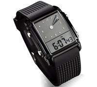 Qxmiguel Montres Tendance LED STAPHOP Digital Watch Double Zone Fidal Electronic Watch Unisex est Un Excellent Cadeau pour la célébration du Festival d'anniversaire Accessoires