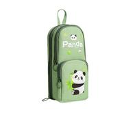 Qxmiguel Trousse Trousse à Crayons Mignonne, Grande Pochette zippée au Design esthétique, Fournitures Scolaires, boîte de Papeterie de Voyage, Cadeaux de rentrée Fournitures de Papeterie(Groen)