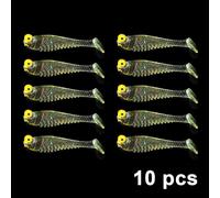 Qxo-Appât En Silicone Souple Pour La Pêche,Leurre Pour Attraper Des Poissons,Accessoire Pour Pêcher En Mer,5cm,7cm,Lot De 10 Pièces - Type B-7cm