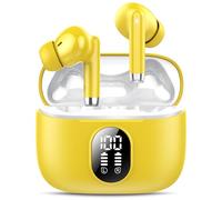 QXQ S26 Ecouteurs Bluetooth 5.4 sans Fil, ENC Antibruit Casque Bluetooth | 40 Heures Oreillette Bluetooth sans Fil avec 6D HiFi Stéréo, Écran LED, USB-C, Contrôle Tactile, IP7 Etanche pour iOS Android