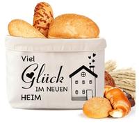 QXRXN Panier à pain en tissu - Cadeau de pendaison de crémaillère - Amusant - Bonne chance dans une nouvelle maison - Cadeau de pendaison de crémaillère