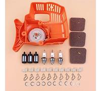 Qxryzp Ensemble de filtres à air for démarreur rappel, pièces rechange for débroussailleuse, for STIHL, FS55 FS38 FS45 FS46 FC55 HL45 KM55 41401904009 41401200619 Démarreur à rappel