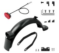 Qxryzp Garde-Boue arrière for Scooter électrique, Accessoires compatibles, for Xiaomi, M365 Pro2 Mi3, pièces de Rechange essentielles, feu Garde-Boue arrière pour Skateboard(Black Sets)