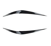 Qxryzp garniture phare voiture Pour 2016 2017 2018 2019 2020 Fibre de Carbone/Noir Brillant Abs Phare Voiture Sourcil Paupière Couverture Décor Garniture Accessoires, pour(Carbon Fiber Pattern)